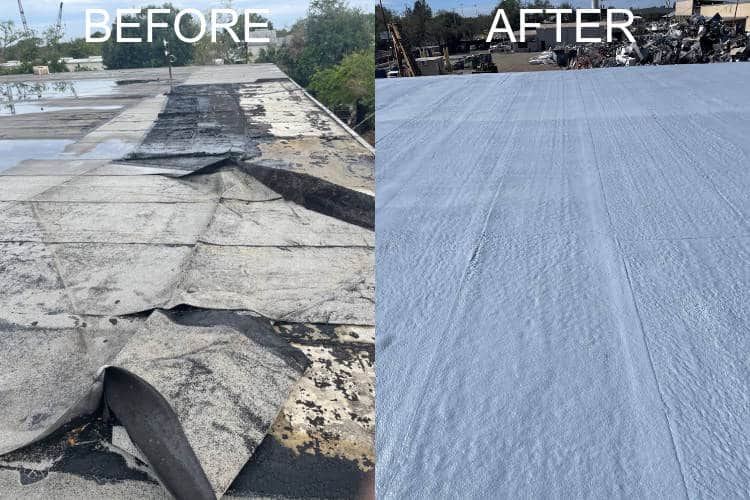 Commercial Roofing Sarasota Before and After