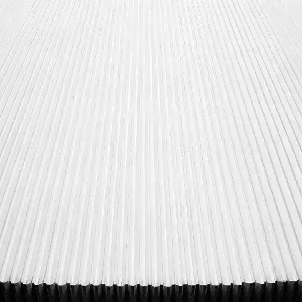 Close-up of a corrugated metal roof, illustrating its durability and importance in hurricane storm damage risk reduction systems.