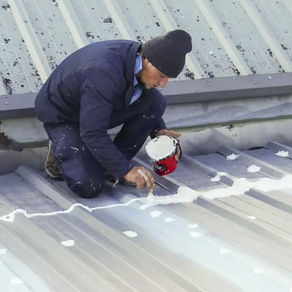 Types of Conklin roofing systems with seams being treated