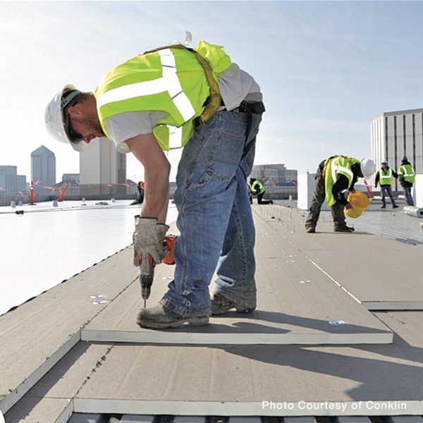 Conklin roof maintenance by professional contractor