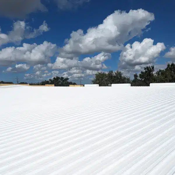 Roof Warranty with Conklin system and bright white roof example